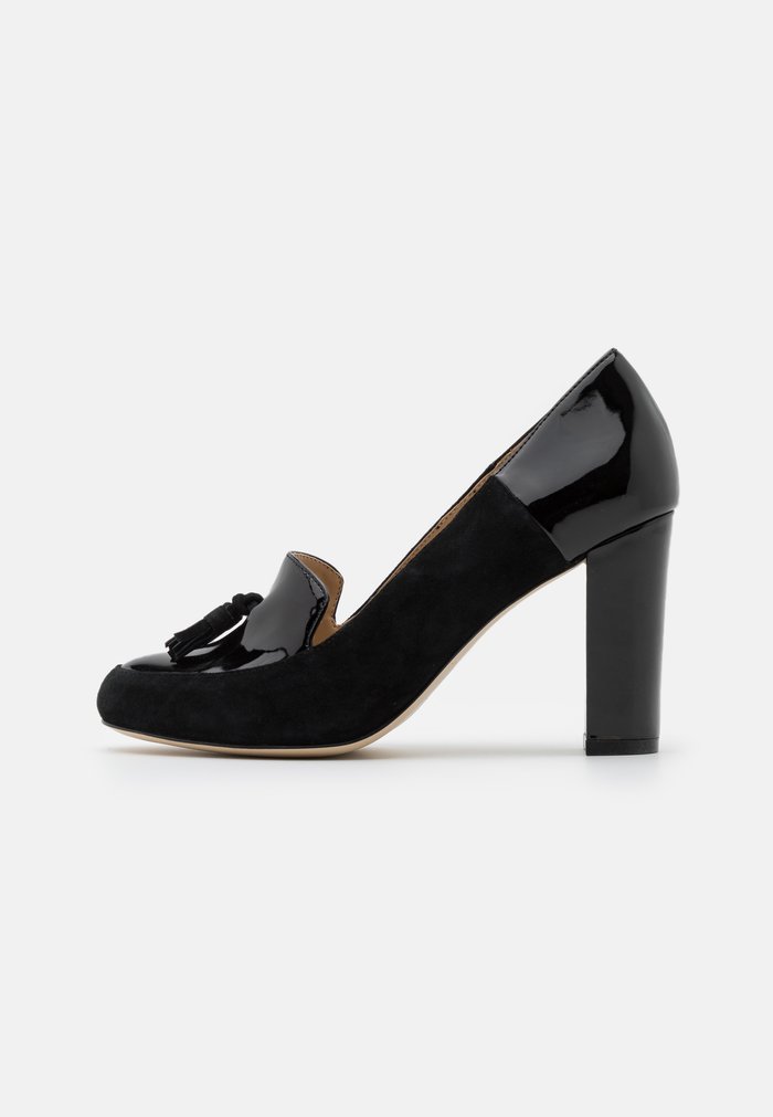 Talons Anna Field Block heel Slip on Noir Femme | QBU-3170927